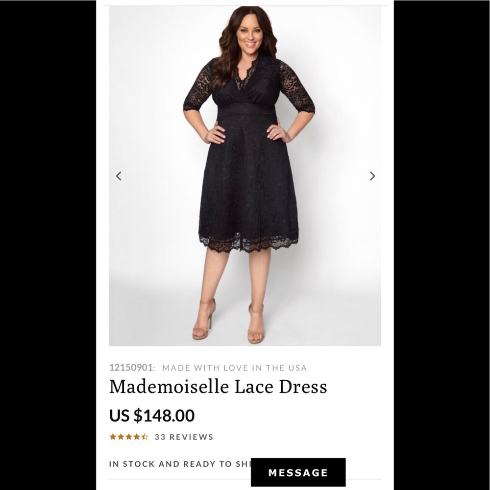 Kiyonna mademoiselle lace dress
